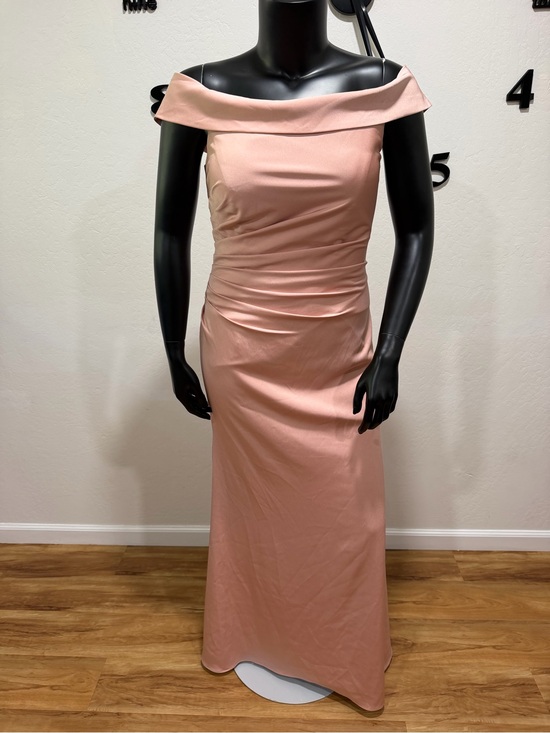 Allure Bridals Dresses & Skirts - Allure Bridals Blush Satin Off Shoulder Formal Gown Size 16